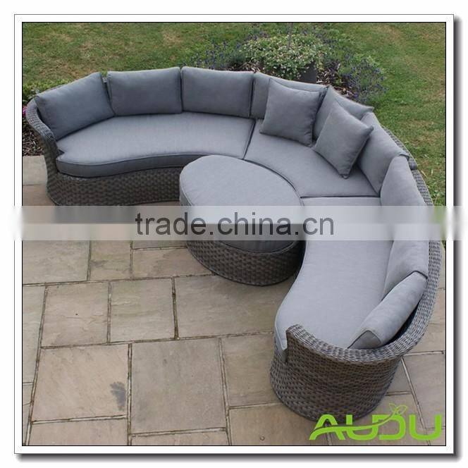Audu Calabria Grey Rattan Garden Sofa