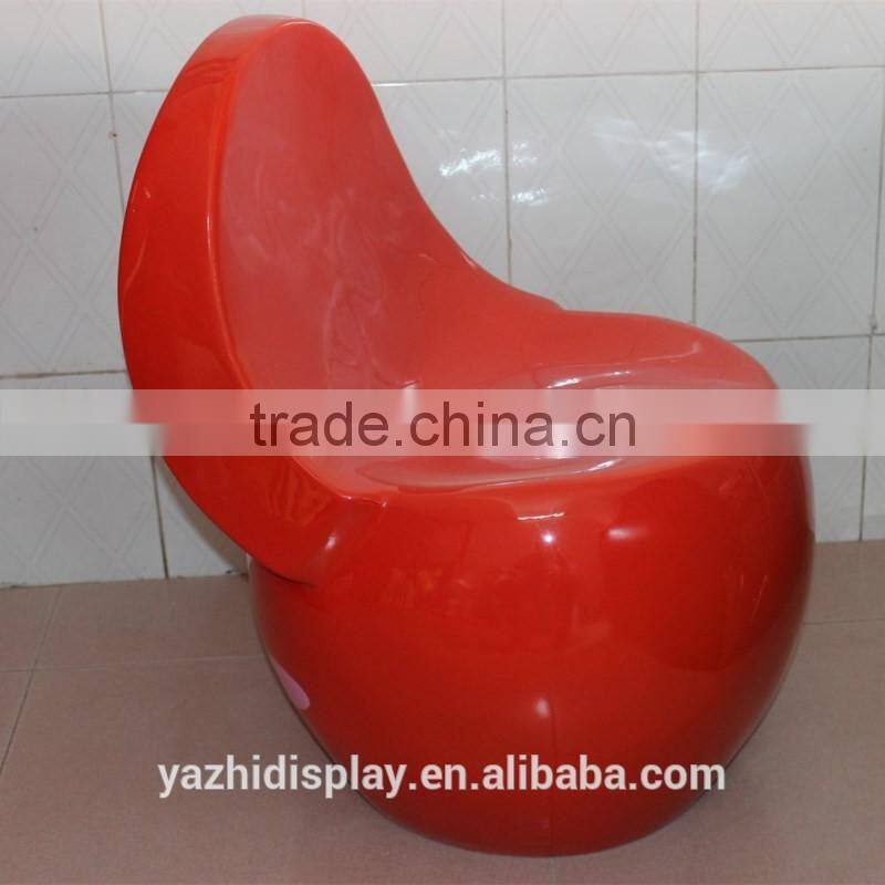 European cap style fiberglass material child carton Chair