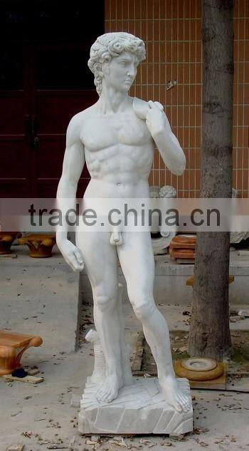 nude musele man marble statue carved stone