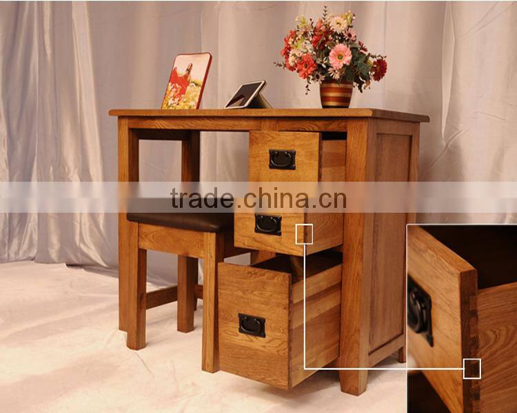 Modern Design Home Furniture Solid Wooden study desk, pine study table study computer table desk cabinet
