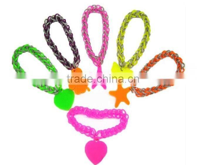 Hot sell fashion diy rubber bracelet kit