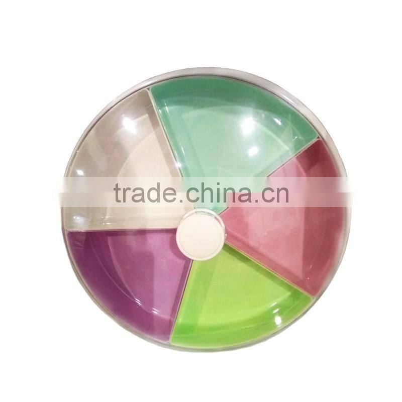 Round shaped dry fruit plate decoration