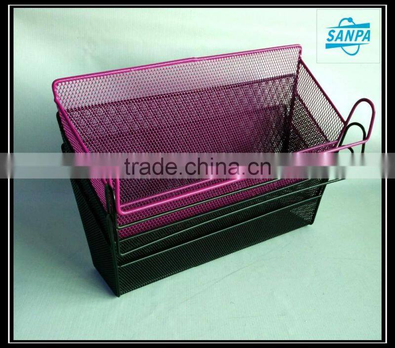 2016 Hot Stackable Hanging Storage Racks Wire Mesh Basket