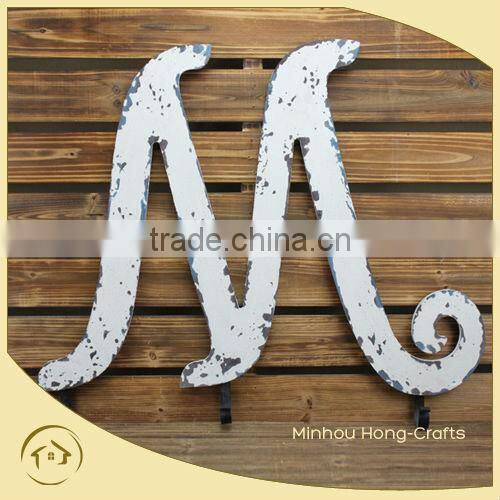 Antique Decorative Wooden Letters Customized Englished Words with Hook