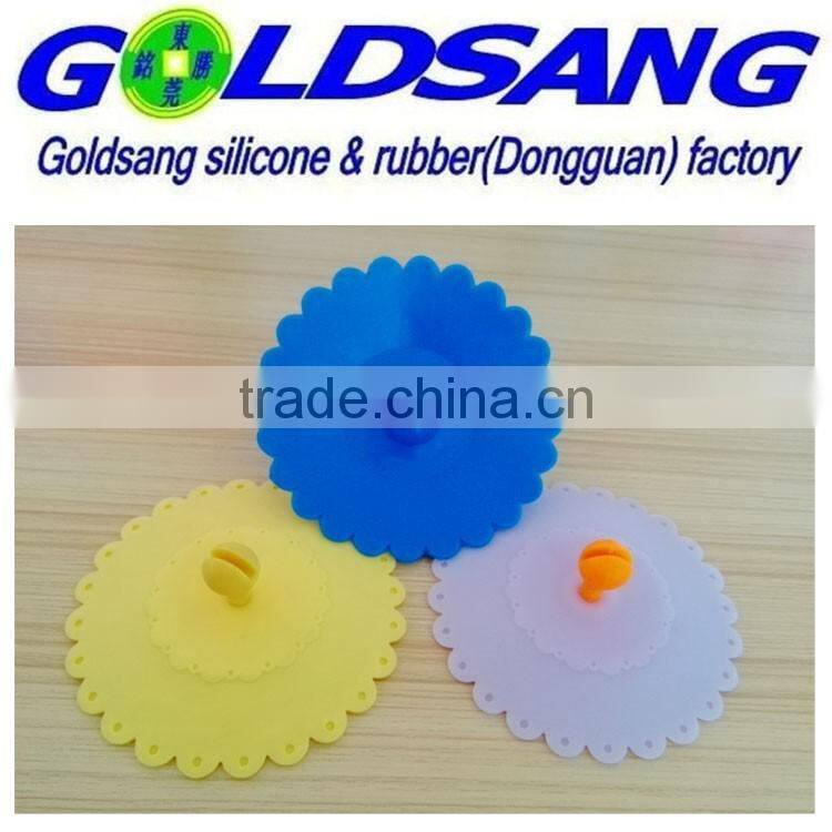 customized design Silicone cup lid FDA certification detachable handle