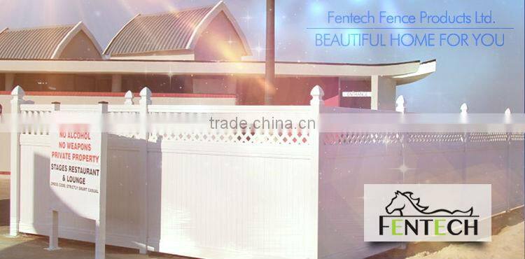 High quality hot sale cheap plastic/vinyl/pvc guard fence factory