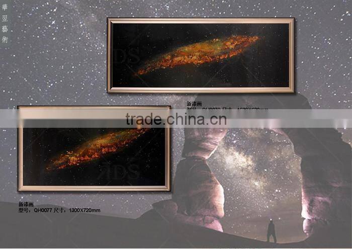 Framed Handmade Oil painting lacquer wall art