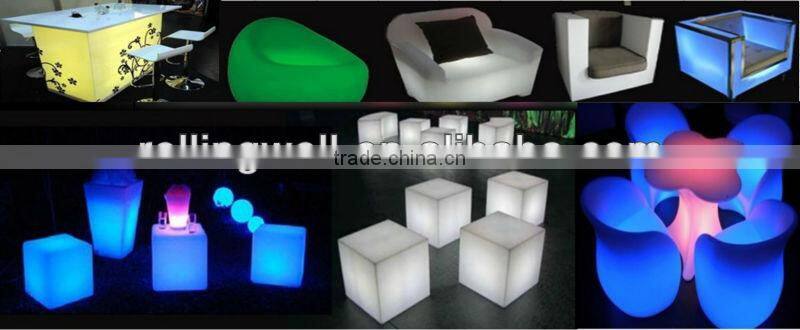 Hot ! 2016 Plastic Lighting kissing chairs / bar stool / casino furniture