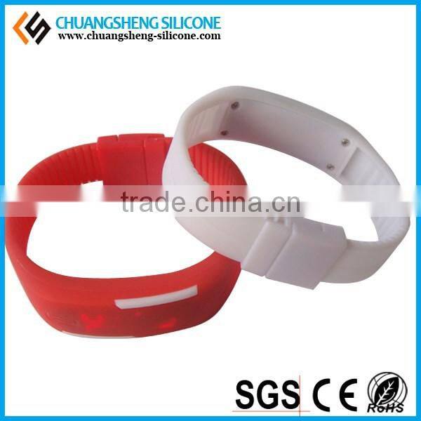 led silicone wristband watch