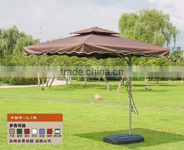 Wholesale outdoor sunshade umbrella outdoor patio umbrella double square wrench security guard umbrella