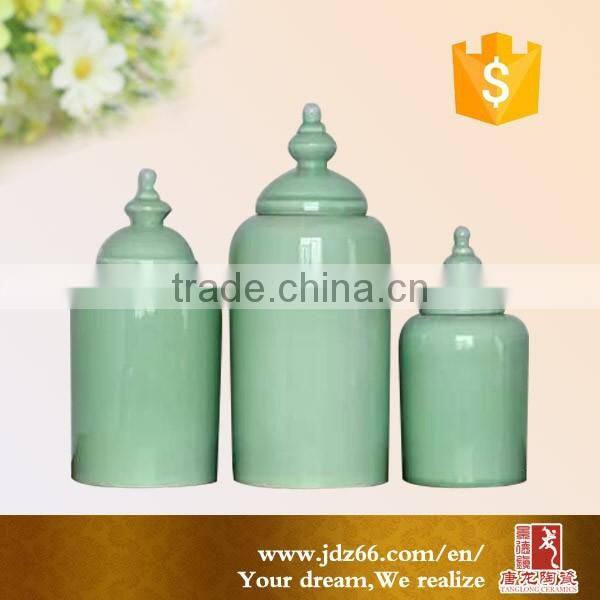 Chinese gold cermaic jar home decor jar