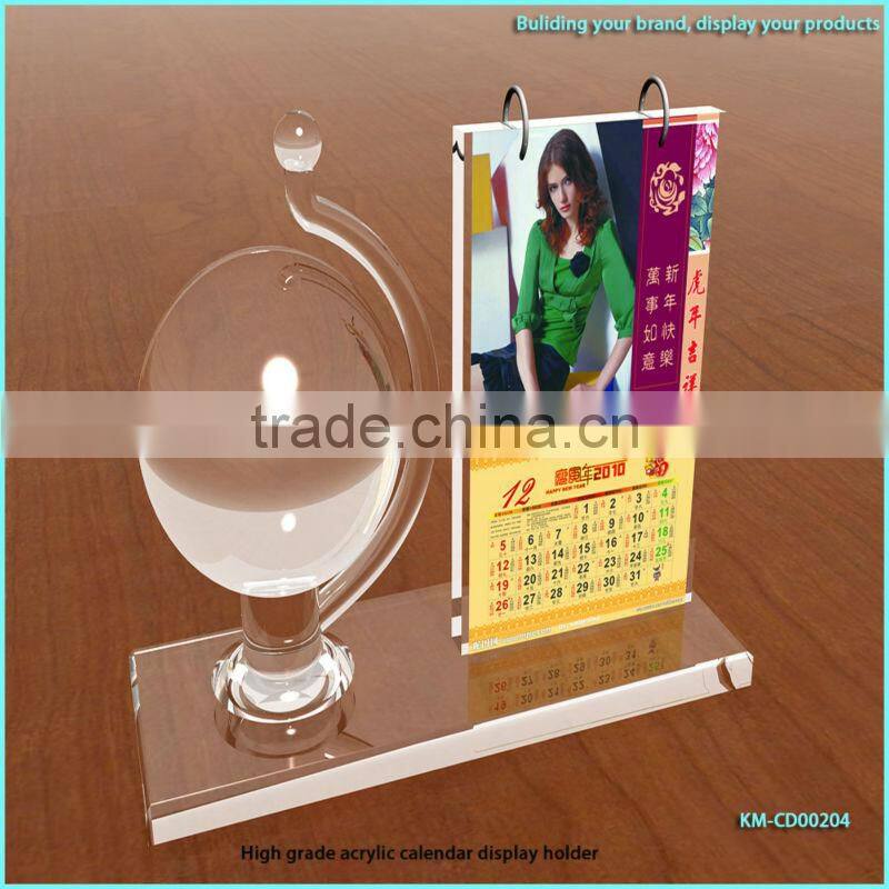 Glold acrylic display stand for micphone in KTV