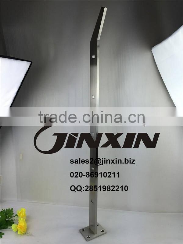 Flat bar fences railing post steel baluster and pillar with hole