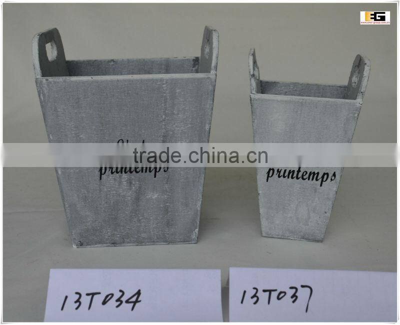 GARDEN WOODEN PLANTER BASKETS