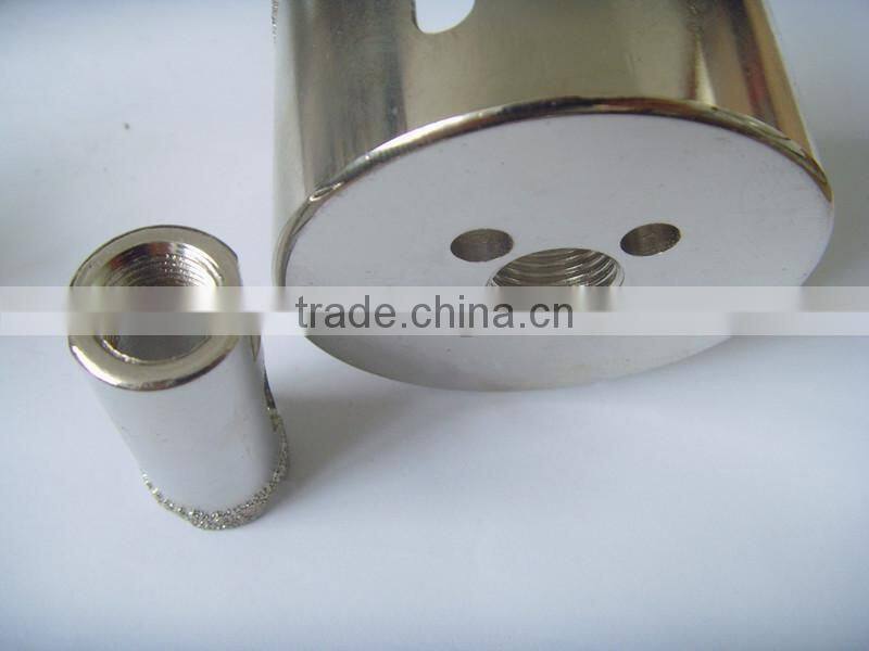 High speed Brazed diamond core drill bit for concrete with plastic tube