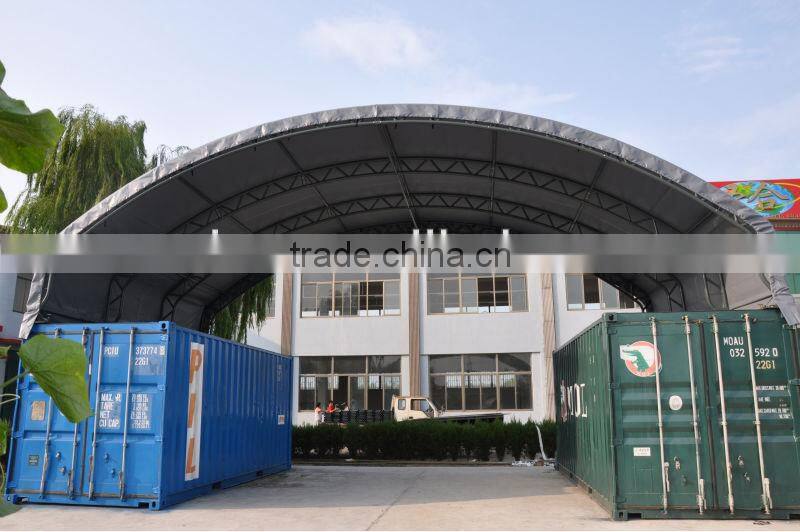 Double Trussed Container Shelter , Portable Storage Shelter , Warehouse Tent