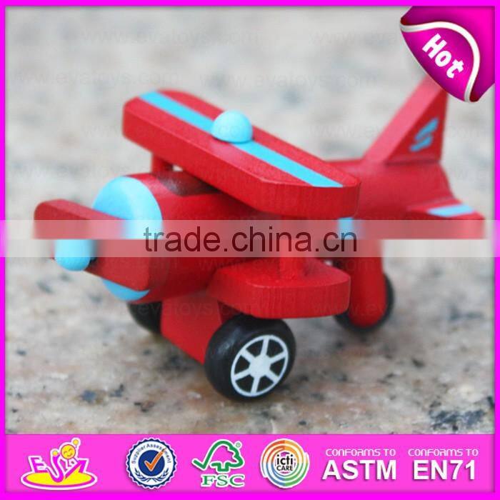wholesale kids mini wooden toy plane W04A198-S