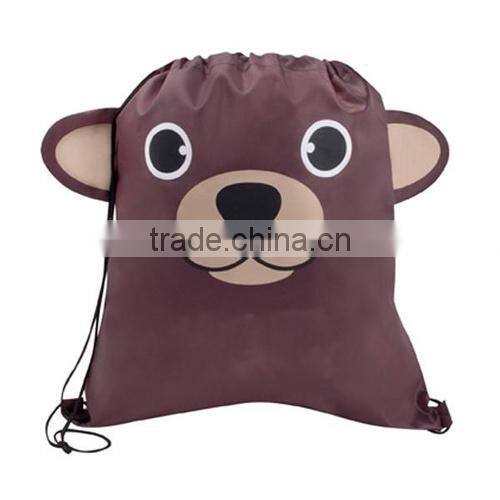 Cartoon Animal Shape Wholesale Customized Drawstring Bag,Cheap Drawstring Backpack