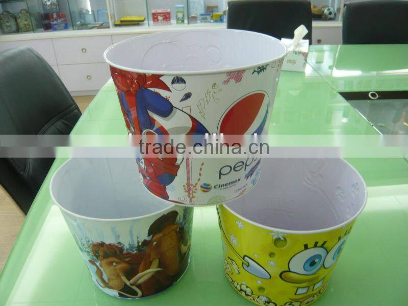 Colourful metal Tin bucket 1485