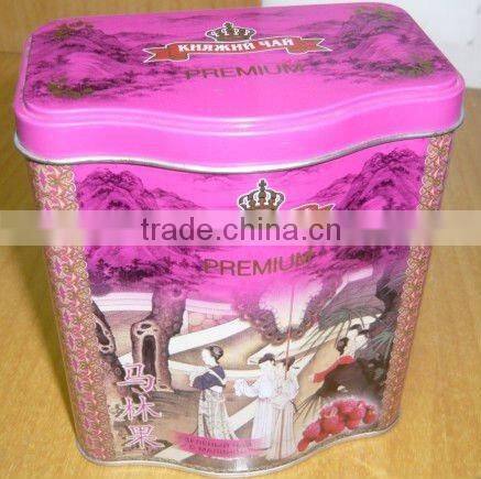 Special Wave Shaped Tea Can, Tea Canister