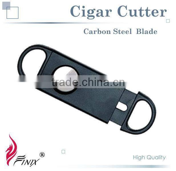 Black Titanium Plated Stainless Steel Custom Cigar Cutter