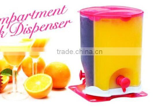 Cheap OEM 3 Spin compartment drink Beverage dispenser as seen on TV