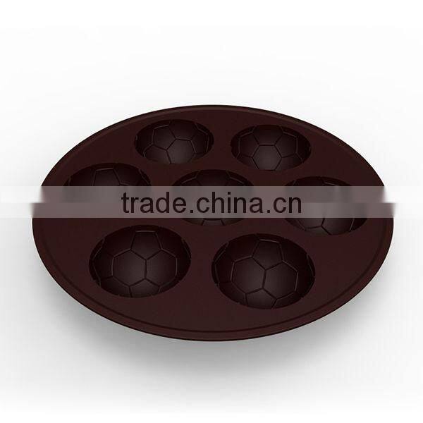 creative football shape silicone cake mold
