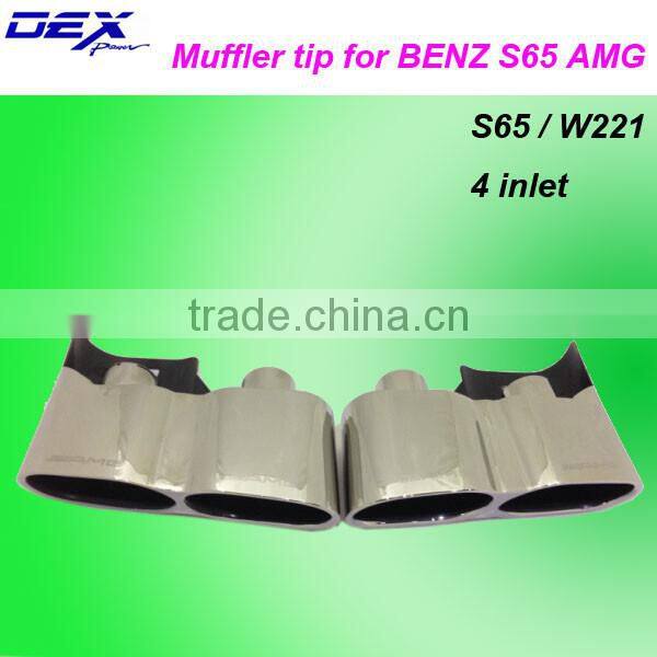 Tianyu DEX dedicated stainless steel tuning exhaust muffler tip for BENZ