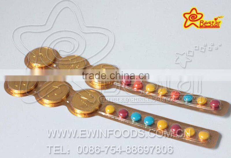 Key Shape Gold Coin Chocolate And Chocolate Bean