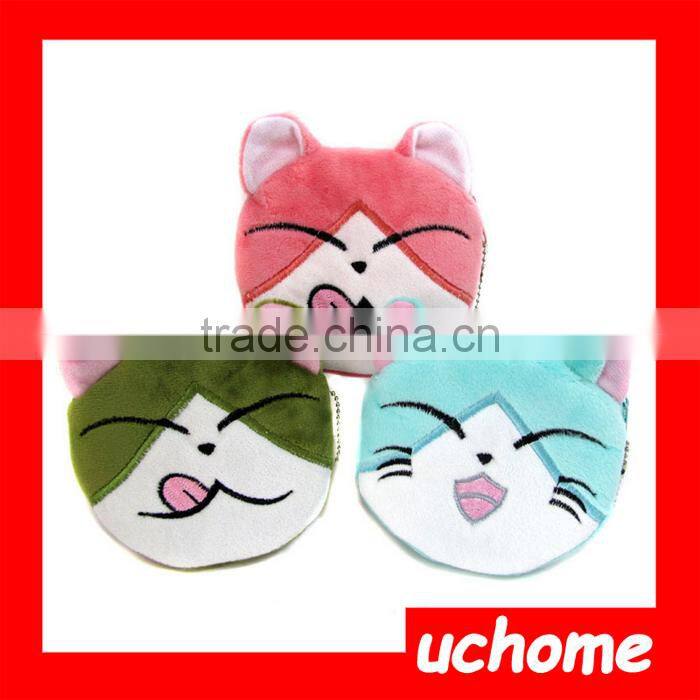UCHOME New Popular Design Emoji Plush Mini Kids Coin Purses Pocket Money Bag