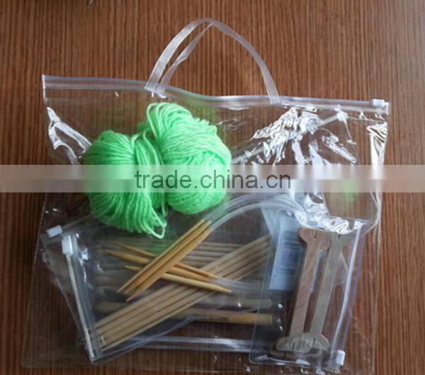 Customized Bamboo Knitting Needle Bag