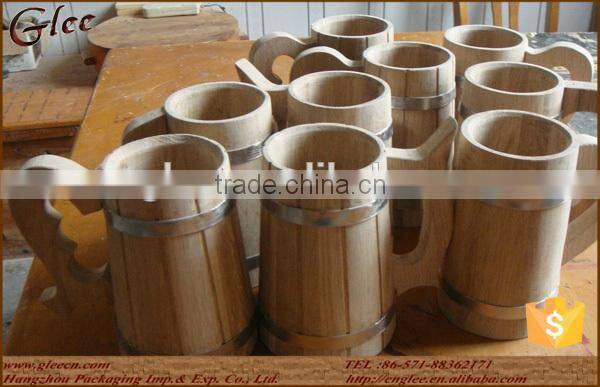 healthy wood material special wooden beer mug