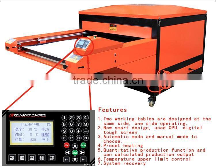 Popular large format sublimation heat press transfer printing machine 100*120cm 110*160cm