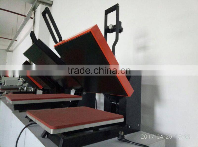 Double trays heat press transfer machine, auto open heat presses 16*20 inch