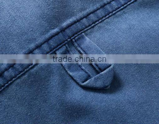 Men's Printed Denim Shirts Short Sleeve Denim Shirt For Men Washed Denim Casual Shirt