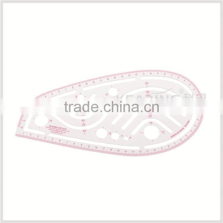 Kearing metric vary form curves with different holes for sew design uppor arm curve ruler # 6401
