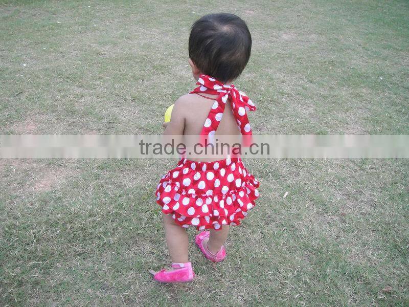 New design lovely backless baby romper knitting patterns