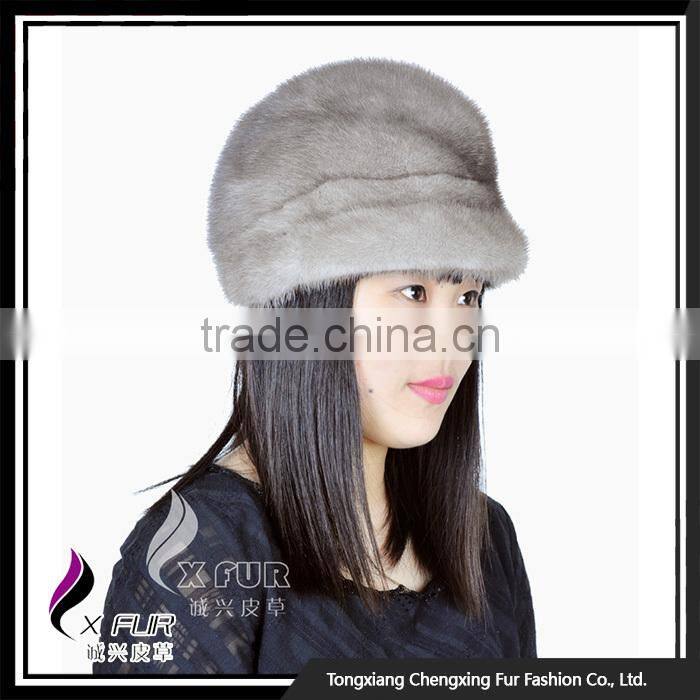 CX-C-54 2016 Cheap High Quality Knitted Mink Fur Hat Cap/Custom Felt Hat