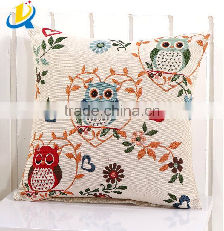 wholesale cotton owl cushions cushion covers tapestry pillows