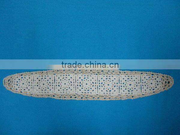 wholesale 6'' cotton crochet headbands flower pattern