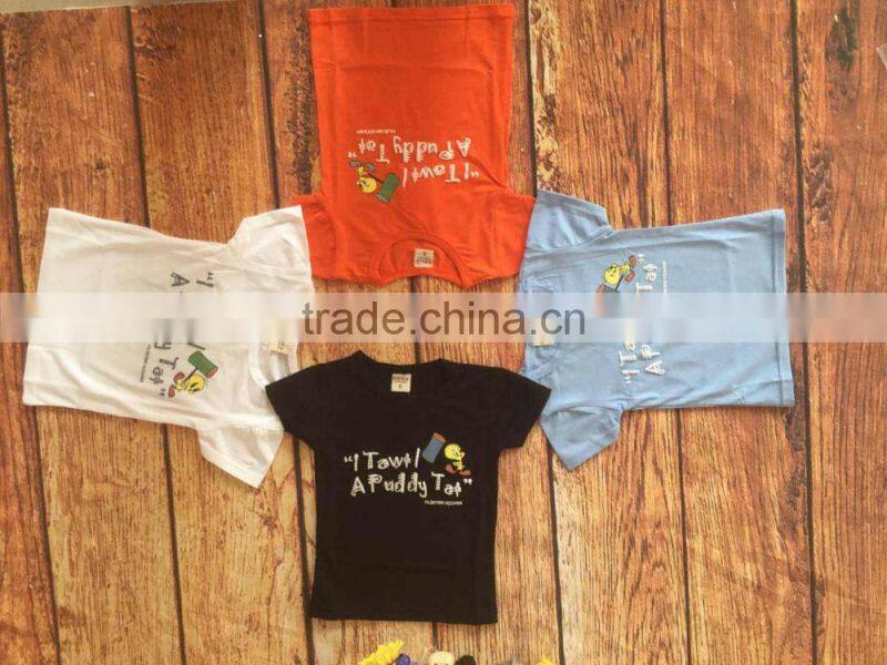 2017 cheap bulk sale children t-shirt cute printing pictures kid boys girls shirts