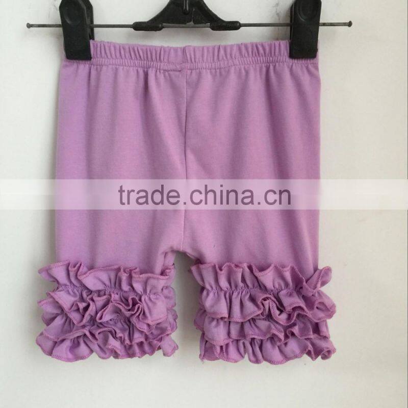 Wholesale children boutique clothing baby boxers triple icing ruffles baby shorts