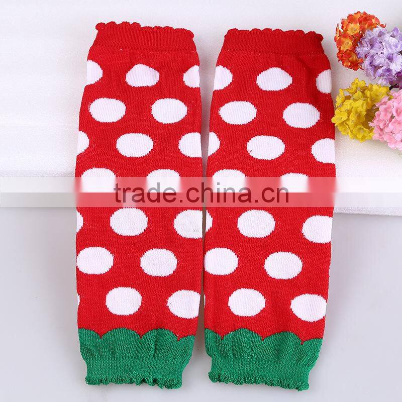 Baby girl christmas leg warmer baby leggings woolen legging girl polka dot leg warmers