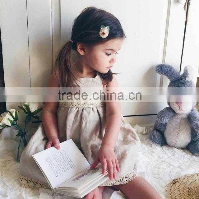 Lots Of Color Choices Girls Dress Names With Pictures Linen Dress With Lace Trim