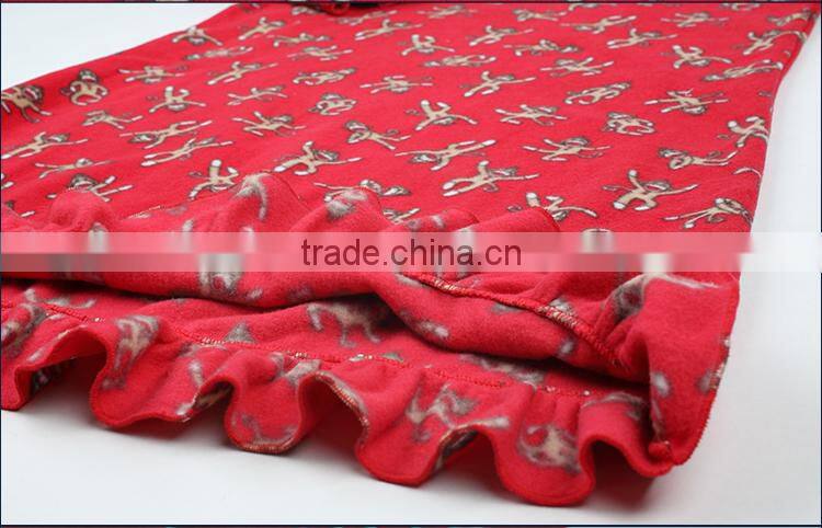 The red women's nightwear, printing fire pajamas