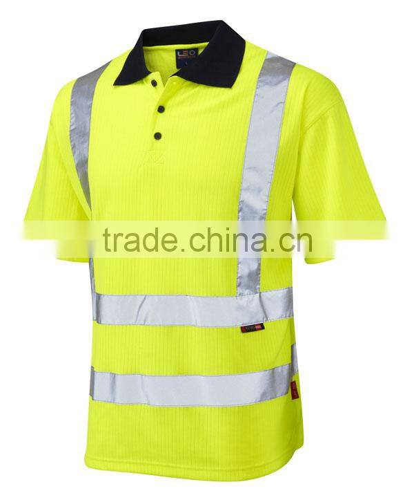 hi vis two-tone multicolored polo shirts