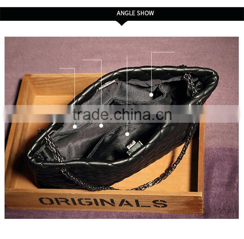 High Quality China Supplier Lady Single -Shoudler Messenger Bags Rhomboids Crossbody Chain Bag