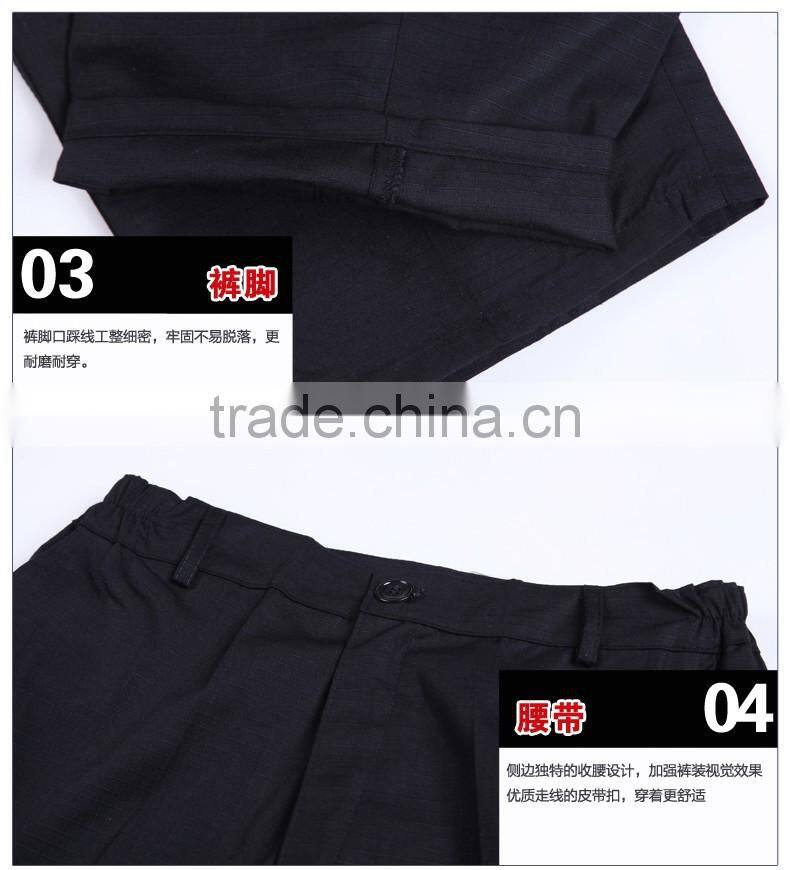 Juqian 2016 factory Cheap black Security Shirt Uniform,Customize short Sleeve Security Guard Uniform Shirts