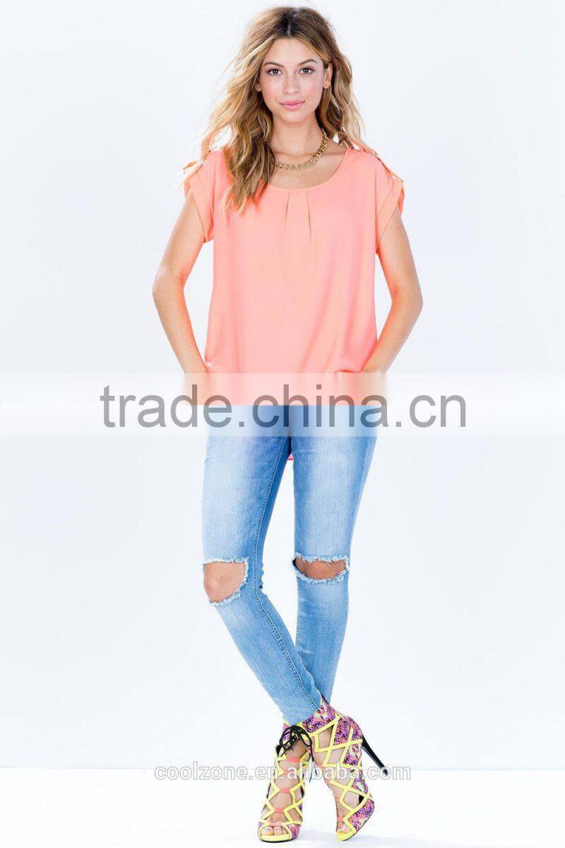 Alibaba China wholesale roll sleeves t-shirt cheap women t shirt