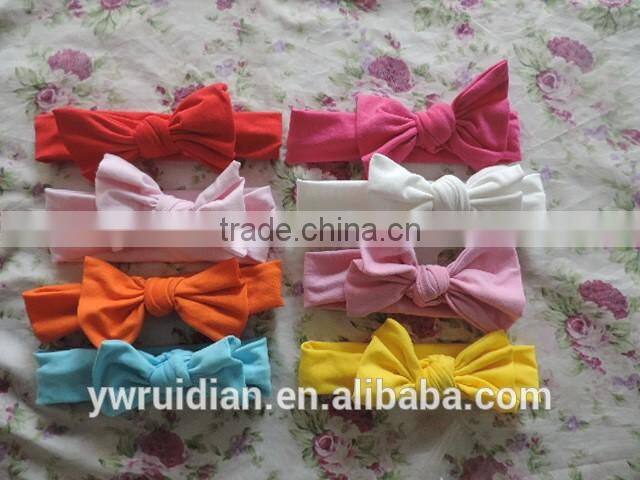 baby girl elastic fabric headband kids braid cross dot hairband flower knot solid craft children boutique headband